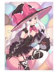  :d bat_wings black_dress black_gloves black_legwear bow bowtie breasts capelet demon demon_tail dress earrings elbow_gloves elf food food_on_face frills garter_straps gloves hat heart highres ice_cream ice_cream_cone ice_cream_on_face jewelry licking lolita_fashion long_hair looking_at_viewer melty_(shining_hearts) monster navel official_art open_mouth petite pointy_ears popsicle_stick purple_eyes ribbon shining_(series) shining_hearts short_dress sitting small_breasts smile solo sorbe_(shining_hearts) strapless strapless_dress striped tail tanaka_takayuki thighhighs tongue tongue_out very_long_hair wavy_hair white_hair wings witch witch_hat zettai_ryouiki 