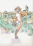  anthro balls canine dinosaur erection fox fox_mccloud furfragged imminent_rape male male/male mammal nintendo penis precum scalie sharpclaw simple_background star_fox video_games white_background 