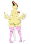  anthro backsack balls big_butt blue_eyes blush butt clothing girly girokett huge_butt jewelry legendary_pok&eacute;mon legwear looking_at_viewer looking_back male mammal necklace nintendo nude pok&eacute;mon signature simple_background smile solo teeth thick_thighs thigh_highs victini video_games wide_hips 