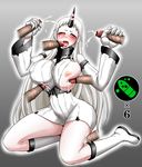  alternate_version_available big_breasts blush breasts censored claws clothing cum cum_in_hair cum_in_mouth cum_inside cum_on_breasts cum_on_face cum_on_leg detached_sleeves disembodied_penis erect_nipples erection female group group_sex hair handjob horn humanoid hybrid kantai_collection koutensugano long_hair male male/female messy monster nipples not_furry oral orgasm pale_skin penis red_eyes seaport_princess sex tight_clothing voluptuous white_hair 
