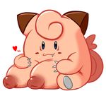  alpha_channel big_breasts breasts busty_feral clefairy female feral looking_at_viewer melpothalia nintendo nipples pok&eacute;mon puffy_nipples simple_background sitting solo transparent_background video_games 