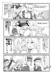  ascot bangs bare_shoulders beer_mug bismarck_(kantai_collection) blush bottle breasts cleavage cleavage_cutout clenched_teeth closed_eyes comic commentary_request crying crying_with_eyes_open cup dress drinking elbow_gloves english gloves greyscale hat headgear holding holding_cup hug iowa_(kantai_collection) kantai_collection large_breasts liquor long_hair long_sleeves military military_hat mini_hat monochrome multiple_girls nose_blush one_eye_closed pale_face peaked_cap pola_(kantai_collection) prinz_eugen_(kantai_collection) sailor_dress sailor_hat short_hair sleeveless smile star star-shaped_pupils steed_(steed_enterprise) sweatdrop swept_bangs symbol-shaped_pupils tears teeth translated yuri z1_leberecht_maass_(kantai_collection) z3_max_schultz_(kantai_collection) 