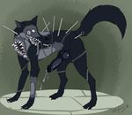  barbed_wire canine dirtypaws feral invalid_tag male mammal monster multi_eye quadruped sentinel solo the_evil_within wolf 