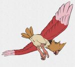  anus avian beak bird bird_feet feathered_wings feathers feet female feral flying looking_down nintendo open_mouth pencil_(artwork) pok&eacute;mon pussy python13rp rear_view simple_background sketch solo spearow spread_wings talons traditional_media_(artwork) video_games white_background wings yaroul 