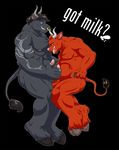  anthro balls big_muscles bovine cattle duo english_text frottage glacierk glans got_milk grin handjob hooves horn humanoid_penis looking_pleasured male male/male mammal masturbation musclegut muscular penile_masturbation penis retracted_foreskin sex side_view text tongue tongue_out uncut vein veiny_penis 