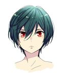  green_hair high_speed! kirishima_ikuya male_focus red_eyes utage 