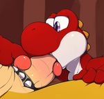  2016 ambiguous_gender androgynous animated animated_gif anthro bowser cock_ring duo erection faceless_male fellatio furry hand_on_leg hi_res highres koopa long_tongue loop male male/ambiguous mario_bros multicolored_scales nintendo no_humans nude oral orange_scales penis purple_eyes red_scales restricted_palette roy_arashi scales scalie sex solo_focus spikes super_mario_bros. tan_scales tongue tongue_out tongue_wrap two_tone_scales video_games white_scales white_sclera yoshi 