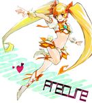  bad_id bad_pixiv_id blonde_hair boots bow choker copyright_name cure_sunshine heartcatch_precure! high_heels knee_boots long_hair magical_girl midriff myoudouin_itsuki navel orange_bow orange_choker orange_skirt outstretched_arms precure shoes skirt smile solo spread_arms standing standing_on_one_leg taira twintails very_long_hair white_background wrist_cuffs yellow_bow yellow_eyes 