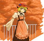  aki_minoriko autumn blonde_hair face food fruit grapes hat red_eyes shiba_itsuki short_hair smile solo touhou 