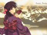  comic_party hasebe_aya japanese_clothes kimono sake soft_beauty 