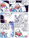  2016 aftertale animated_skeleton bone clothed clothing comic gloves hotpants jacket loverofpiggies male pajamas papyrus_(undertale) sans_(undertale) scarf skeleton undead undertale video_games 