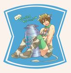  cow_costume free! male_focus memeo_(candy_house) tachibana_makoto 