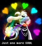  &lt;/3 &lt;3 animated anthro asriel_dreemurr black_sclera boss_monster caprine clothed clothing crying english_text fur goat locket long_ears male mammal rainbow_colors robes scottfraser solo soul sweater tears text undertale video_games white_fur 