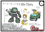  &gt;_&lt; 1girl 80s arm_cannon autobot boots cannon character_request closed_eyes directional_arrow dress driving gloves glowing glowing_eyes ground_vehicle gun handgun helmet hound_(transformers) insignia jeep kamizono_(spookyhouse) machinery mecha miniskirt motor_vehicle oldschool open_mouth short_hair skirt smile spany_witwicky transformers translation_request weapon yellow_footwear yellow_gloves 