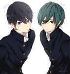  gakuran high_speed! male_focus multiple_boys nanase_haruka_(free!) takishiki 