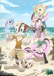  anthro arthropod beach blonde_hair blue_eyes blue_fur cat clothed clothing crab cream_fur crustacean david_lillie dreamkeepers feline female fur green_eyes group hair mace_(dreamkeepers) male mammal marine nude orange_eyes outside paige_(dreamkeepers) pink_fur red_eyes seaside tail_tuft tuft viriathus whip_(dreamkeepers) 