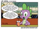  2016 cup dialogue dragon english_text fangs friendship_is_magic looking_at_viewer male my_little_pony pony-berserker scalie spike_(mlp) text 