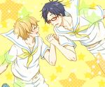  free! glasses hazuki_nagisa male_focus multiple_boys ryuugazaki_rei tachiasa 