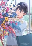  flower free! male_focus nanase_haruka_(free!) zukki_(suzukio) 