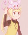  black_eyes blonde_hair pokemon pokemon_(creature) pokemon_special rattata simple_background yellow_(pokemon) 