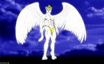  clothed clothing fabfelipe feathered_wings feathers feline male mammal muscular solo tagme topless wings 