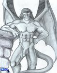  balls disney flaccid galax gargoyles goliath_(gargoyles) male penis solo 