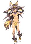  akuma_de_oshioki! animal_ears arms_up black_hair blade_(galaxist) bodypaint cat_ears cat_tail claws flat_chest full_body gloves loincloth long_hair lowres navel necktie official_art open_mouth paw_gloves paw_pose paw_shoes paws purple_eyes shoes simple_background solo source_request tail uru_(akuma_de_oshioki!) white_background 