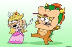  bowser_(cosplay) child cosplay lana_loud lola_loud missing_teeth princess_peach_(cosplay) the_loud_house voxelsweater 