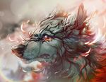  amber_eyes bust_(disambiguation) canine feral fur grey_fur kawiku mammal wolf 