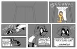  anthro canine collaboration comic corgi dark dog handcuffed human humor ian_mahalick jack(ian_mahahlick) male mammal raccoon ray(ian_mahalick) suit truck vehicle 