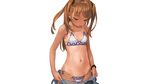  bikini blonde_hair blue_eyes blush flat_chest loli navel original range_murata swimsuit tan_lines twintails undressing white 