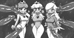  adapted_costume breasts crap-man crown curvy greyscale hair_over_one_eye heart-shaped_pupils imminent_sex large_breasts leotard licking_lips looking_at_viewer mario_&amp;_sonic_at_the_olympic_games mario_&amp;_sonic_at_the_rio_2016_olympic_games mario_(series) monochrome multiple_girls multiple_penises naughty_face nintendo penis princess_daisy princess_peach rosetta_(mario) smile super_mario_bros. super_mario_galaxy super_mario_land sweat tongue_out 