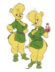  2016 anthro bear big_breasts breasts cleavage clothed clothing female mammal slb solo sunni_gummi the_gummi_bears 