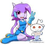  2016 alien alpha_channel anthro belt boots breasts clothed clothing dragon duo english_text female footwear freedom_planet gloves goshaag hair horn long_hair mammal purple_eyes purple_hair red_eyes reddit sash_lilac simple_background sitting snoo text transparent_background video_games 