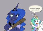  2016 english_text equine female feral friendship_is_magic horn mammal my_little_pony princess_celestia_(mlp) princess_luna_(mlp) silfoe text winged_unicorn wings 