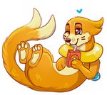 &lt;3 beverage box buizel cute feral fin floaty food forked_tail nintendo orange_juice outline paws pok&eacute;mon straw video_games whiskers 