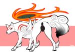  absurd_res amaterasu anatomically_correct anatomically_correct_pussy animal_genitalia animal_pussy anus butt canine canine_pussy capcom deity female feral fire fur halbean hi_res looking_at_viewer mammal presenting pussy rear_view simple_background solo video_games wolf ōkami 