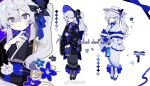  +_+ 1girl bag black_footwear black_headwear black_jacket black_kimono black_sash black_sleeves blue_bag blue_bow blue_bowtie blue_flower blue_headwear blue_ribbon blue_shawl blue_sleeves bonnet boots bow bowtie butterfly_hat_ornament chinese_commentary chinese_text closed_mouth color_guide commentary_request commission commissioner_name cross-laced_footwear eyelashes finger_to_own_chin fingernails floral_print flower flower_brooch frilled_sleeves frills full_body hair_flower hair_ornament hairclip haori hat hat_bow hat_ornament hat_ribbon high_heel_boots high_heels highres holding holding_bag huasha jacket japanese_clothes kimono lace-trimmed_shawl light_blush light_frown long_hair long_sleeves looking_at_viewer multiple_views obi open_clothes open_jacket original purple_eyes reference_sheet ribbon ribbon-trimmed_sleeves ribbon_trim sandals sash shawl side_ponytail sleeve_ribbon smile socks sparkling_eyes tabi two-sided_fabric two-sided_headwear two-sided_sleeves upper_body watermark weibo_logo weibo_username white_background white_hair white_headwear white_kimono white_socks wide_sleeves x_hair_ornament yukata 