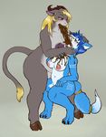  2016 anthro areola big_breasts black_claws blonde_hair blue_eyes blue_fur blue_hair blush bovine breasts brown_horn cambria canine claws crouching duo eating_shit feces female female/female fox fur grey_background grey_fur hair half-closed_eyes hooves horn krystal long_hair mammal messy navel nintendo nipples nude open_mouth pink_nipples purple_nipples pussy raised_tail red_eyes scat simple_background slightly_chubby star_fox starman_deluxe tail_hand tail_tuft tattoo toe_claws tuft video_games voluptuous vomit white_fur wide_hips 