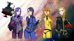  ass black_bodysuit blue_bodysuit bodysuit cosplay crossover futari_wa_precure futari_wa_precure_max_heart heartcatch_precure! highres hisakawa_aya itou_shizuka j9mz23 kujou_hikari kurumi_momoka kuwashima_houko long_hair lossy-lossless melda_deitz melda_deitz_(cosplay) mori_yuki mori_yuki_(cosplay) multiple_girls myoudouin_itsuki niimi_kaoru niimi_kaoru_(cosplay) precure purple_bodysuit resized seiyuu_connection tanaka_rie tsukikage_yuri twisted_torso uchuu_senkan_yamato uchuu_senkan_yamato_2199 yamamoto_akira yamamoto_akira_(cosplay) yellow_bodysuit 