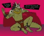 absurd_res anthro bottomwear clothing digital_media_(artwork) green_body hi_res lihzahrd loincloth male mask scalie skull_mask solo tagme terraria unknown_artist witch_doctor_(terraria)