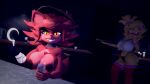 16:9 3d_(artwork) anthro breasts chica_(fnaf) digital_media_(artwork) duo female five_nights_at_freddy&#039;s foxy_(fnaf) fredina&#039;s_nightclub garry&#039;s_mod hi_res public public_nudity scottgames surprise widescreen