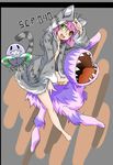  absurdres animal_ears black_sclera blush cat_ears green_eyes heterochromia highres hokuouran hood hooded_jacket jacket no_eyes nude open_mouth pink_hair scp-040 scp-040-1a scp-040-1c scp-040-1j scp_foundation sharp_teeth tail teeth whiskers yellow_eyes 