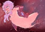  arms_behind_back blush breasts jacket monster nipples open_clothes open_jacket open_mouth petenshi_(dr._vermilion) purple_eyes purple_hair pussy pussy_juice rape restrained saliva short_hair_with_long_locks small_breasts solo tears tentacle_sex tentacles tongue vaginal vocaloid voiceroid yuzuki_yukari 