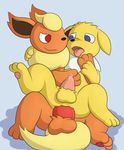  anal anal_penetration animal_genitalia animal_penis anus balls canine_penis eeveelution flareon from_behind_position infinitydoom jolteon male male/male nintendo penetration penis pok&eacute;mon precum sex sheath video_games 