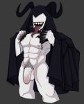 anthro cloak cloak_only clothing genitals hi_res humanoid male mr_sharky penis solo