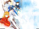  ayanami_rei gainax ikari_gendo ikari_yui nagisa_kaworu neon_genesis_evangelion okazaki_takeshi plugsuit soryu_asuka_langley suzuhara_toji 