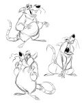 2017 anthro biped eyes_closed hi_res male mammal murid murine open_mouth overweight overweight_male rat richard_gaines rodent simple_background solo white_background