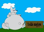  ball ballon belly bonbon cadeau candy canine cookie de delicieux fan-art fenomal food immobil inflation invalid_tag magique male mammal more obese ombril overweight paws plus surprise wolf 
