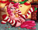  armpits candy candy_cane christmas clitoris clothed clothing crotchless_panties dimwitdog earth_pony equine female feral food friendship_is_magic hair hat holidays horse inside mammal my_little_pony panties partially_clothed pinkie_pie_(mlp) pony presenting presenting_pussy pussy santa_hat solo spread_legs spreading underwear 